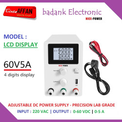 300W Adjustable DC Power Supply 0-60V 0-5A Switching Precission Lab